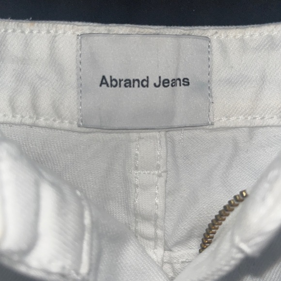 Abrand - white high relaxed short - size 6 / 24 - Picture 4 of 6